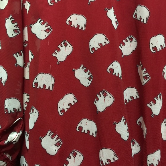 ModCloth a-line dress in elephants - Picture 2 of 8